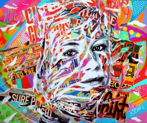 SIENNA IS SO POP! by Jo Di Bona 2015 120x100 technique mixte sur toile