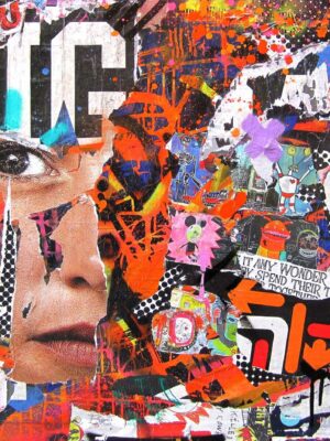 BIG technique mixte sur toile 120x80x7 by Jo Di Bona 2013 - Collection privée