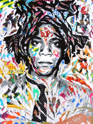 DO THE RIGHT THING technique mixte sur toile 120x140 by Jo Di Bona 2019 - Collection privée