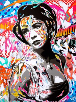 LIZ technique mixte sur toile 120x140 by Jo Di Bona 2023 - Collection privée